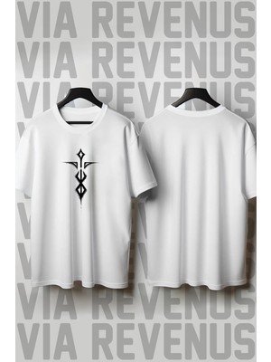  Berserk Baskılı Bisiklet Yaka Geniş Kalıp Unisex %100 Pamuk Tshirt