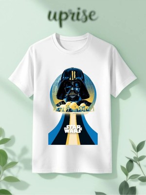  Star Wars Baskılı Pamuklu Oversize Tshirt