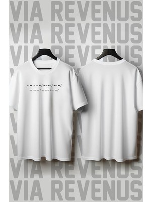  F*ck You / Mors Alfabesi Baskılı Bisiklet Yaka Geniş Kalıp Unisex %100 Pamuk Tshirt