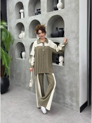 Cardella Alina Premium Tnsl Kumaş Oversize Alt Üst Pantolonlu Ikili Takım - Tesettür Uyumlu Spor Takım