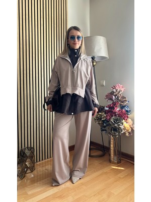 Cardella Aura Soft Premium Tnsl Kumaş Kapüşonlu Takım – Tesettür Uyumlu Şık & Rahat