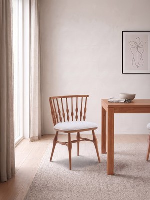 Gazzini Furniture Natura Retro Iskandinav Ahşap Sandalye