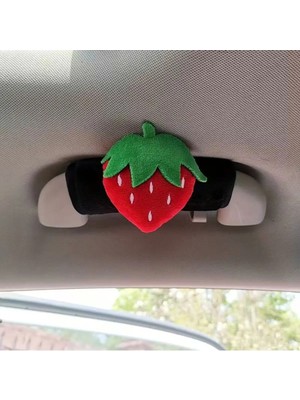 Buççin Online Mağaza 2 Adet Strawberry Araç Içi Tutunma Kolu Kılıfı Cırtcırtlı - Araç Aksesuar