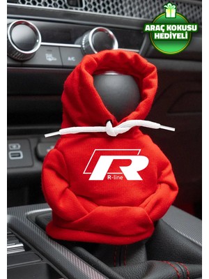 Buççin Online Mağaza Volkswagen R-Line Kırmızı Beyaz Vites Hoodie Araç Vites Kıyafeti Vites Poları Oto Aksesuarı Vites