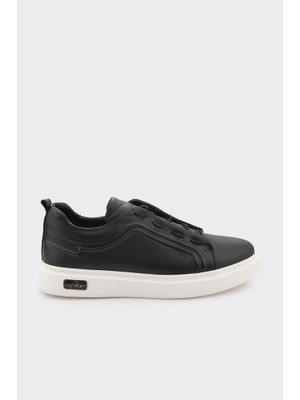 Derinet Hakiki Deri Lastik Bağcıklı Erkek Sneaker