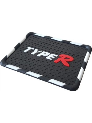Buççin Online Mağaza Kaydırmaz Silikonlu Ped Araç Göğüs Torpido Ev Ofis Çok Amaçlı Typer Damalı Desen 18 cm x 13,5cm