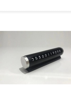 Buççin Online Mağaza Araç Park Telefon Numaratörü Metal Siyah