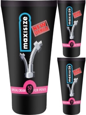 Bezos Maxsize Maxi Size 3 Adet Cream Erkeğe Özel 50 ml Şekillendirici Hareketleyici Krem