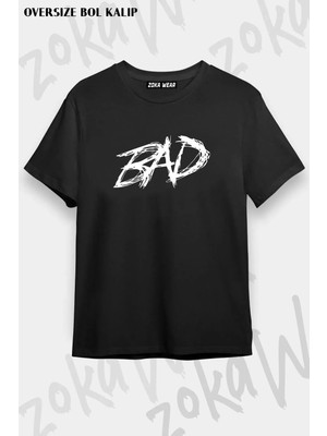 Unisex Oversize Kalıp Bad Xxxtentacion Tasarım Baskılı Tshirt