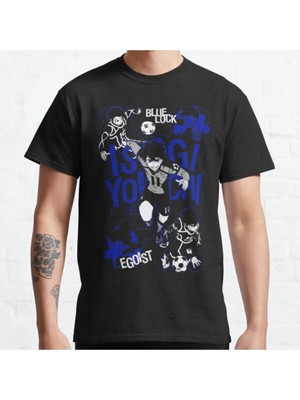 Bol Kalıp Isagi Yoichi - Blue Lock Tasarım Baskılı T-Shirt