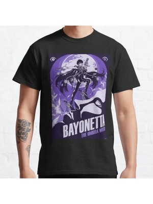 Bol Kalıp Bayonetta Tasarım Baskılı T-Shirt