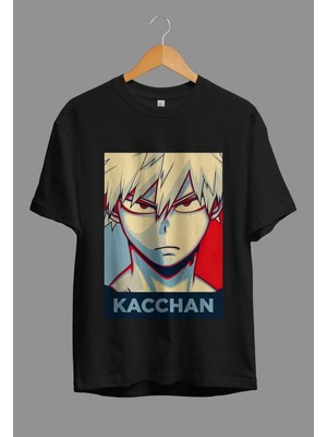 My Hero Academia Katsuki Bakugo (Kacchan) Anime Karakter Baskılı Özel Tasarım Tişört