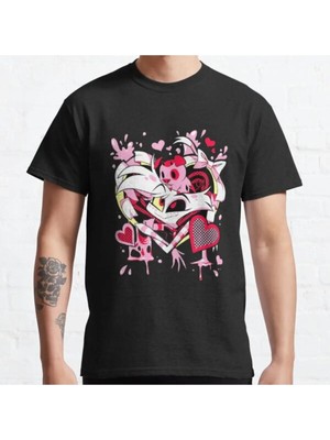 Bol Kalıp Hazbin Hotel Angel Dust Tasarım Baskılı T-Shirt