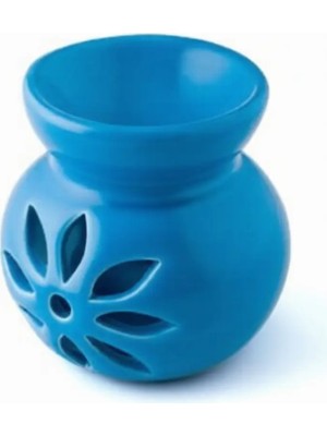 Singularis Lotus Desenli Seramik Dekoratif Buhurdanlık & Aroma Terapi