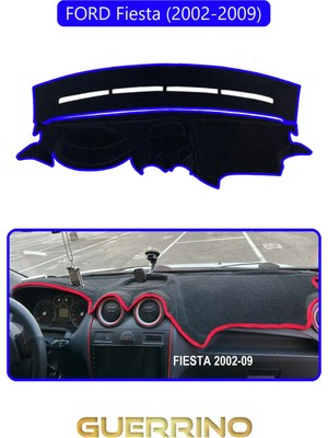 Buççin Online Mağaza Ford Fiesta (2002-2009)TORPİDO Üzeri Halı Mavi Kenar