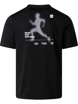 The North Face M Bıtmap Sılhouette Short Sleeves Tee-Gr Erkek Outdoor Tişörtü NF0A8FTUJK31 Siyah