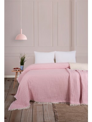 Cosibello Home Soft Pike 8 Katlı Dolgulu Çift Kişilik Müslin Yatak Örtüsü (230X240)