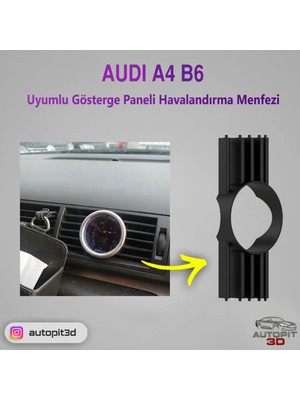 Buççin Online Mağaza Audı A4 B6 Gösterge Paneli Havalandırma Menfezi (52 mm Basınç Göstergeleri Için)