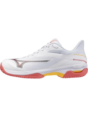 Mizuno Wave Exceed Court cc Kadın Tenis Ayakkabısı Beyaz / Pembe