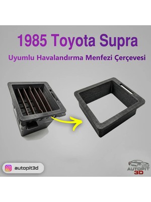 Buççin Online Mağaza Toyota Supra (1985) Uyumlu Havalandırma Menfezi Çerçevesi