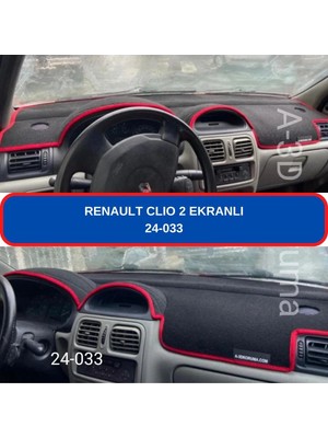 Buççin Online Mağaza Renault Clio 2 Ekranlı Torpido Koruyucu Torpido Halısı Kılıf Havlu Örtü