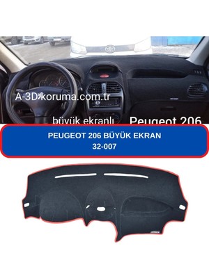 Buççin Online Mağaza Peugeot 206 Büyük Ekran Torpido Koruyucu Torpido Halısı Kılıf Havlu Örtü
