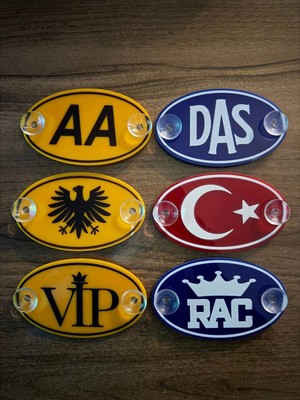 Buççin Online Mağaza Etiketçilere Özel Oval Vantuzlu Armalar 6ADET Pleksi