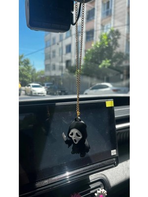 Buççin Online Mağaza Çığlık Ghostface Hayalet Dikiz Ayna Süsü 3D