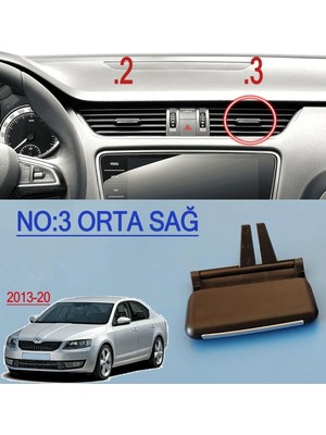 Buççin Online Mağaza Octavia A7 Havalandırma Yön Kulpu - Orta Sağ Kahverengi