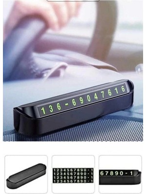Buççin Online Mağaza Fosforlu Açılır Kapanabilir Numaratör Ön Torpido Üstü Telefon Numarası Göstergesi Araba