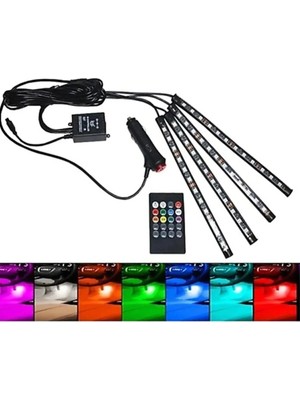 Buççin Online Mağaza 12 Ledli Ayak Altı LED Lamba Sese ve Müziğe Duyarlı LED Çakmaklık Girişli