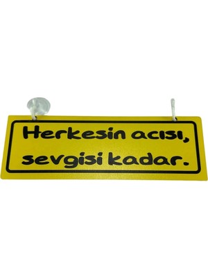 Buççin Online Mağaza Cam Süsü Yazı ’herkese Müsait Olan Bana Meşgul Olsun’ Mdf Vantuzlu