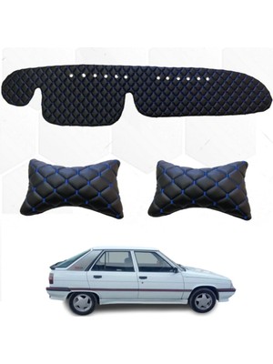 Buççin Online Mağaza Renault 11 Flash Boyunluk + Göğüs Halısı Siyah-Mavi