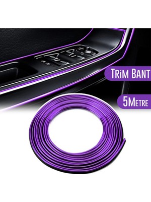 Buççin Online Mağaza Araç Içi Dekoratif Torpido ve Kapı Döşeme Fitili Neon Ip 5 Metre Mor