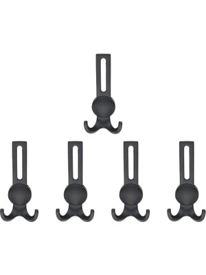 Nobel Solo Lüks Portmanto Askı, Metal, Vestiyer Askı, 210 Gr, Dolap Askılık, Duvar Askılığı, Mat Siyah (Vidalı)