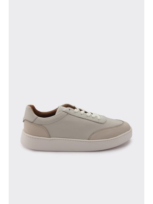 Derinet Hakiki Deri Bağcıklı Erkek Sneaker
