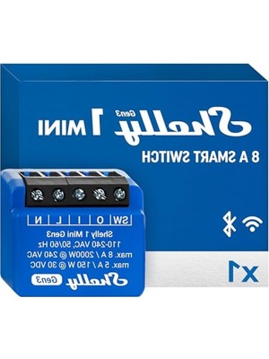 Die Grup Akıllı Wi-Fi ve Bluetooth Röle Kontrol Cihazı - 1 Kanal 8A