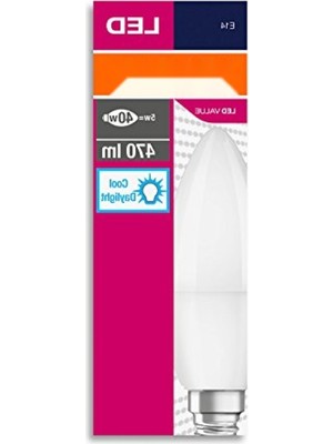 Die Grup 10'lu Paket Beyaz Işık LED Mum Ampul (E14, 5W)