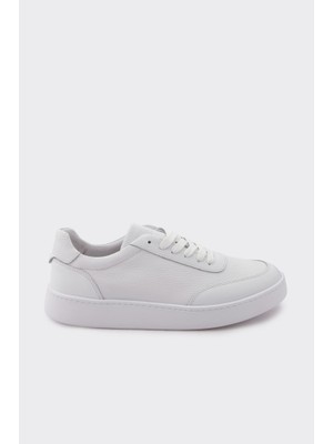 Derinet Hakiki Deri Bağcıklı Erkek Sneaker