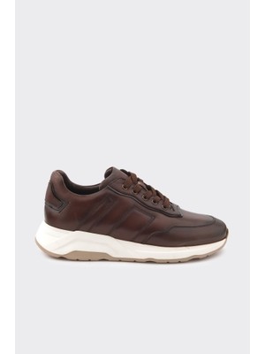 Derinet Hakiki Deri Bağcıklı Erkek Sneaker