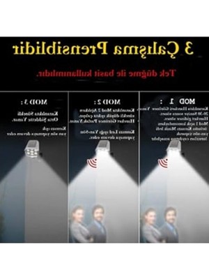 Die Grup Güneş Enerjili Solar Lambalar, Kumandalı ve Hareket Sensörlü Aydınlatma