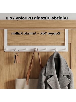 Die Grup Kapı Arkası Askılık ile 7 Kancalı Pratik Düzenleme Çözümü