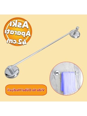 Die Grup Metal Krom Bez Havlu Asma Askısı Aparatı (42 Cm)