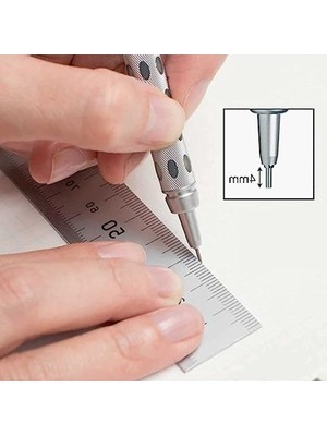 Die Grup 0,7 mm Metal Gövde ile Teknik Çizim ve Yazı Için Kalem