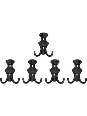 Nobel Çi̇zgi̇li̇ Askı, Metal Vestiyer Askısı, Matsiyah, Duvar ve Dolap Askılığı (5'li Set) Vidalı