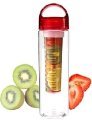 Die Grup 500 ml Akrilik Detox Matara - Yeniden Kullanılabilir Su Şişesi