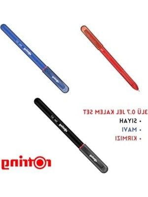 Die Grup 0.7 mm Jel Kalem Seti, 3 Renk Seçeneği: Siyah, Mavi, Kırmızı