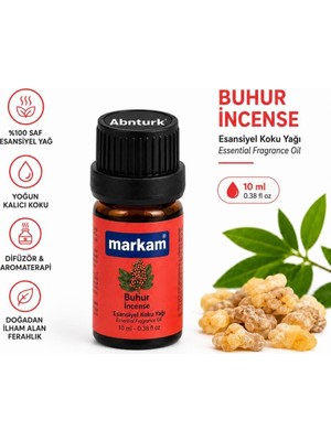 Abnturk Buhur Esans 10ML Buhardanlık Nemlendirme Cihazları Elektrik Süpürgesi Filtresi ve Çamaşır Makinesi Yumuşatıcı Bölümü Için Kalıcı Etkili Konsantre Koku Esans