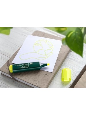 Die Grup Faber-Castell Fosforlu Kalem Seti, 8’li, Su Bazlı Mürekkep, Kesik Uç, 3 Farklı Çizgi Kalınlığı, Yeniden Doldurulabilir