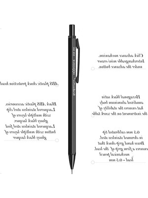 Die Grup Siyah Mekanik Kurşun Kalem 0.5mm
